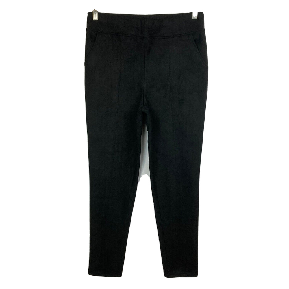 Linea By Louis Dell'Olio Pants Womens Sz 8 Black Soft Stretch Skinny Pull On‎